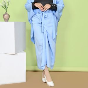 Mybamus Tasya Satin Wrap Skirt - Rok Lilit Satin - Rok Lilit Polos - Rok Lilit Panjang Kondangan