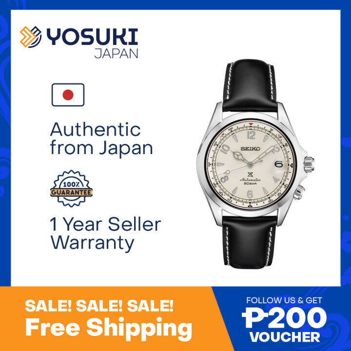 SEIKO SPB119J1 SPB119J PROSPEX Automatic JMADE Date White Black Leather Wrist Watch For Men from YOSUKI JAPAN SPB119J SPB119J S SPB1 SPB11 Lazada PH