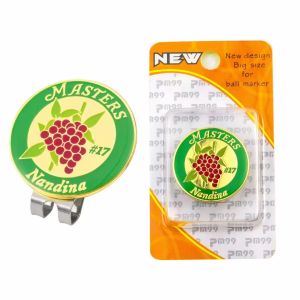 Có thể tháo rời dụng cụ đánh dấu bóng gôn bản đồ Hoa Kỳ hoa màu trắng và NHO với Magnetic Mũ lưỡi chai Clips quà tặng cho golfer chàng trai cô gái hợp kim đánh dấu