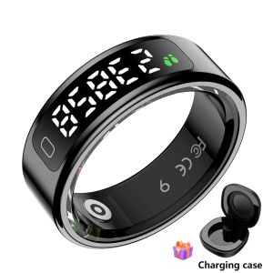 2025 New R11C Display Screen Smart Ring Gesture Swipe Video/Brush Tiktok Health Monitor 1ATM Waterproof Smartring For Android IOS