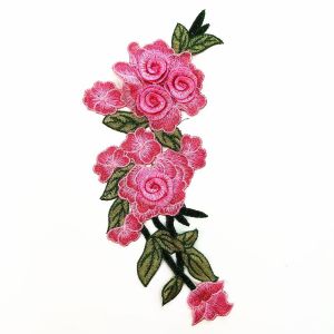 ตัวรีดติดเสื้อ เสื้อแจ็กเกต เย็บ สมุดภาพ DIY ตกแต่งกางเกงยีนส์ ปะ ดอกไม้ 3 มิติ แอ็ปเปิ้ล