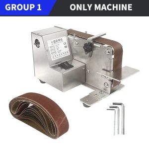 Hanson8 Electric Belt Sander Belt Sander Machine Variable Speed DIY Polishing Grinding Machine Metal Sander Tool Sharpening Machine K7M2P