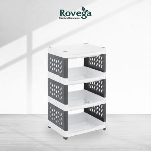 Rovega Supra Rak Susun 4 Tingkat Tanpa Roda Premium Rack SMR400CDB