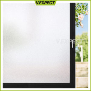 Window Tinted Sticker Film Privacy Frosted Total Blackout Sticker Room Darkening Tint Removable Opaque UV Protection Glass Cover Non-Adhesives Static Cling