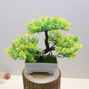 Artificial Plants Bonsai Small Tree Pot Fake Plant Flowers Potted Ornaments For Home Room Table Decoration Hotel Garden Decor