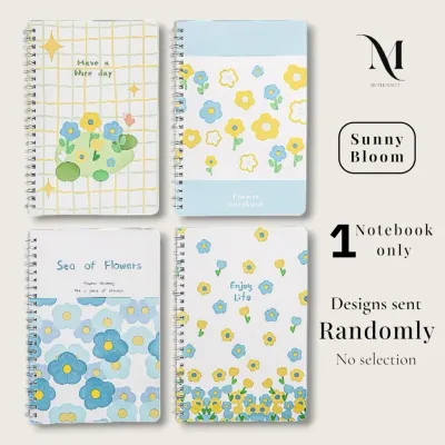 Floral A5 Spiral Notebook | Cute Pastel Journal Notebook | 60 Sheets 70gsm | Stationery Gift
