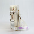 Premium Sling bag List Kulit - Tas Selempang Transparan Putih - Kulit Putih - Travolt - Tas PVC Mika Tebal - Tas Konser KPOP Transparan - iseul. 