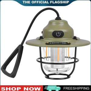 [CHAMAIR MALL]Camping Light 1200mAh LED Chandelier Light 2700K/6500K Mini Metal Chandelier IPX4 Waterproof Type C Charging for Outdoor