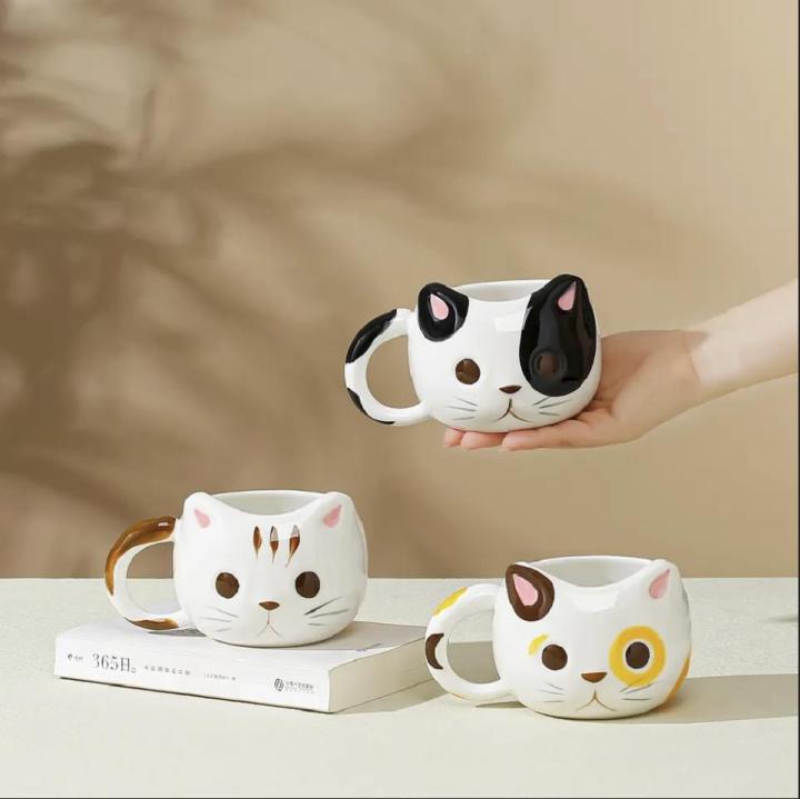 Breakfast milk MUG cat cute high temperature resistant ceramic business  gift Coffee MUG Lazada PH