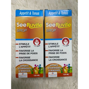 SeeRuvite - Siro Bổ sung vitamin khoáng chất kích thích ăn ngon tăng sức đề kháng cho trẻ Pháp (125ml)