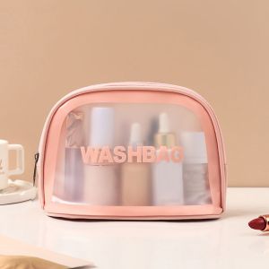 MIRACLE HOME STORE Transparent Women Waterproof Cosmetic Cases Large-Capacity Multifunction Travel Storage Bag Washbag Travel Organizer Bags Swimming Bags