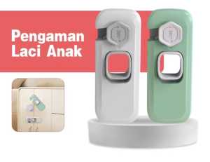 Safety Lock Pengaman Laci Anak/Kunci Kulkas/Pengunci Furniture Pelindung Bayi