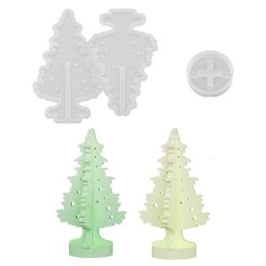 Nonstick แม่พิมพ์ทำความสะอาดง่ายพื้นผิวที่ซิลิโคนต้นคริสต์มาสสมบูรณ์แบบสำหรับงานหัตถกรรมรูปปั้นตกแต่งและการทำของขวัญ