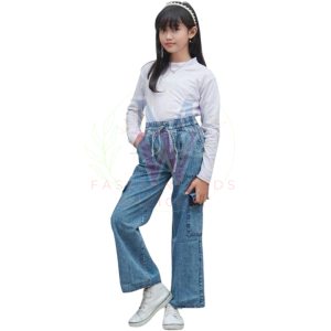 Celana Jeans Anak Kulot Kargo Anak Prempuan Usia 1 Tahun Sampai 16 Tahun Jins Remaja Denim Korean Style Cargo