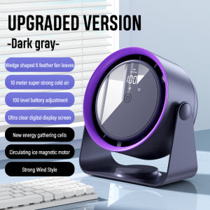 EKLEVA เงียบ USB ฤดูร้อนพัดลมหมุนเวียน3600มิลลิแอมป์ต่อชั่วโมงหน้าจอสัมผัสการตั้งค่าความเร็ว5ระดับสำหรับเดสก์ท็อปพัดลมติดผนังระบายความร้อนด้วยความเร็วครัวหอพัก