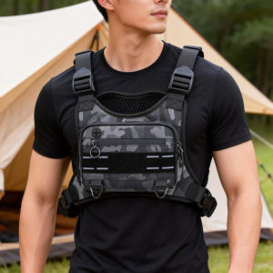 Túi đeo ngực thể thao Nhẹ không thấm nước Chiến thuật Molle Đi bộ đường dài Cắm trại Túi áo vest Đi bộ đường dài Ngoài trời Du lịch Túi lưu trữ đa chức năng2026