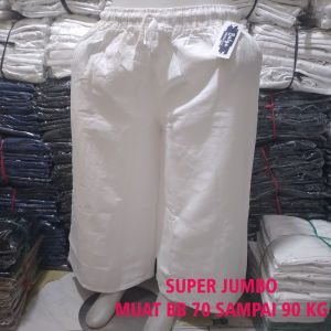 celana kulot wanita jeans jumbo terbaru/ukuran jumbo muat bb 70 sampai 90 kg/full karet pinggang/dua kantong kiri kanan/grosir pakaian wanita murah