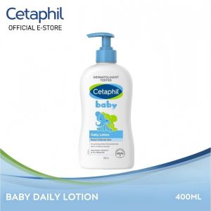 Cetaphil Baby Daily Lotion 400ml Shea Butter + Vitamin E + Pro-Vitamin B5 Formula Long-Lasting Deep Baby Skin Nourishment Repair & Preserve Skin Moisture Barrier Soothe Dry Flaky Delicate Infant Skin Mild Fragrance-Free Low-Irritation Bas