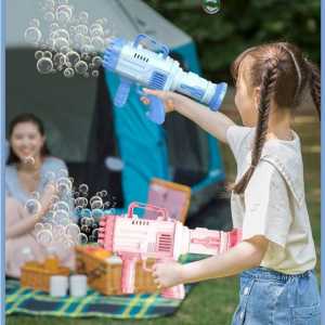 mainan anak bazooka bubble gun