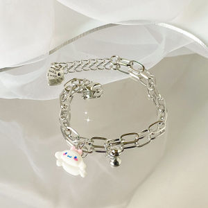 OR🧸 Gelang Sanrio Lucu/Gelang Lonceng Pochacco/Hadiah Untuk Pelajar Pasangan Dan Teman/Gelang Estetika Lucu/Dapat Disesuaikan COD