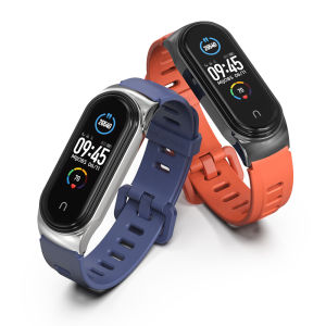 MIJOBS Strap for Mi Band 5 6 7 NFC Global Version mi band 6 / mi smart band 6 / mi smart band 7 / Miband 4 Strap Replacement Wristband Waterproof Sport Band Mi Band 3 Wrist Strap for Xiaomi Smart Band Miband 7