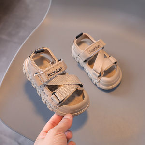 Summer Boys Sandals Breathable Canvas Outdoor Sandals Nylon Strap Decos Baby Boy Casual Shoes Child Students Beach Shoes H04172