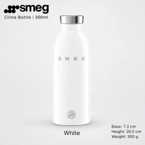[SG STOCK]SMEG x 24Bottles Clima Bottle 500ml | Insulated Stainless Steel | Hot Cold 24H | BPA-Free /Leakproof