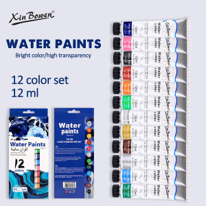 12 Colors Acrylic/Watercolor/Oil Color Painting Set 12ML Non-Toxic Tubes Painting Pigment Set Non Fading  DIY Drawing Art Supplies for Kids Adults Artists Painting