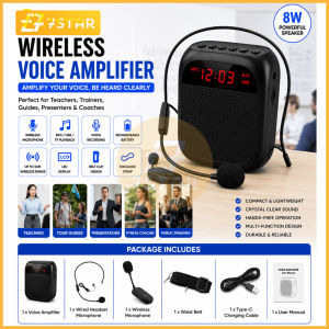 7Star Wireless Voice Amplifier with Headset Microphone Bluetooth Speaker Wireless Transmitter Plug & Play