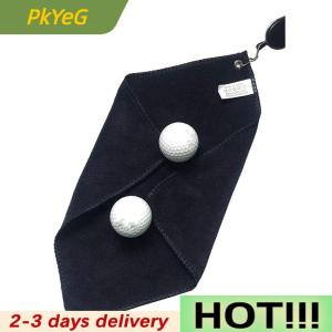 PkYeG Golf Towel Wet And Dry Golf Cleaning Cloth Perfect For Golfers Cleaning Cloths With Retractable Hook Easy To Carry