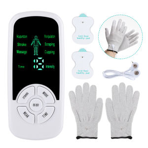 EMS Pulse Electric Muscle Stimulator 6 Modes Back Neck Full Body Massage Device Tens Acupuncture Meridian Physiotherapy Massage Tools Relax Muscles
