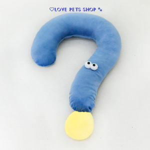 Gối ôm kiêm gối kê đầu cho Chó Mèo hình dấu chấm hỏi - Love Pets Shop
