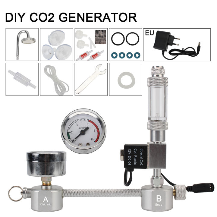 Aquarium DIY CO2 Generator System Kit CO2 Generator Bubble Counter