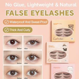 Glue-Free Fake Eyelashes Transparent Adhesive Tape Self-Adhesive Wispy 3 Seconds To Wear Easy To Apply