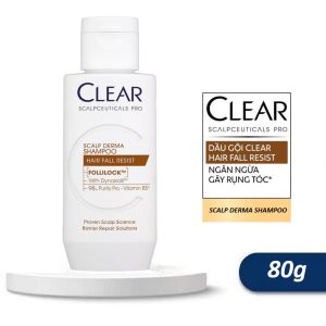 Dầu Gội Giảm Gãy Rụng CLEAR Hairfall Resist Scalp Derma Shampoo 300G Làm Dày Tóc Chắc Khỏe Bồng Bềnh