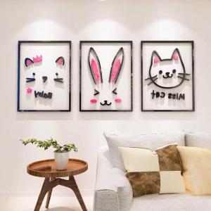 (ตรงปก) กรอบรูปกระตาย แสนน่ารักที่ใช้ติดผนัง มีแบบให้ติดตาม กาวเหนียวแน่น เหมาะสำหรับตกแต่งบ้านหรือภายในห้อง ราคาถูก ตรงปก ติดง่าย