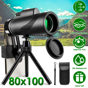 BERGARANSI MOGE Teropong Monocular Hp jarak jauh Zoom Telescope 40 x 60 Magnification Zoom KL1040