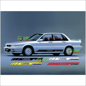 CUTTING STICKER BODY MOBIL MITSUBISHI LANCER CIVIC DLL STIKER CUTTING MINIMALIS TERLARIS