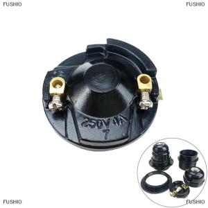 [COD] FUSHI0 Bóng đèn E27 vít phong cách thời kỳ màu Đen Ổ cắm Mặt dây chuyền mới