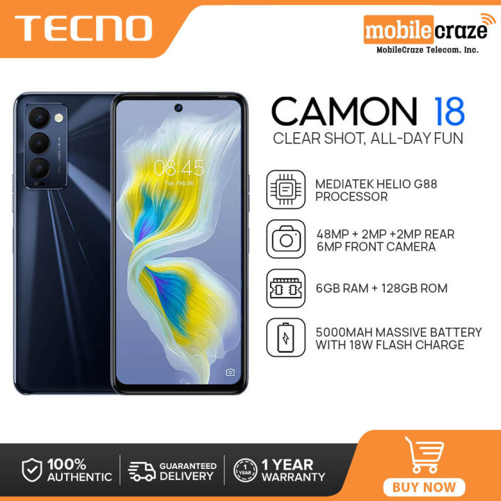 tecno camon 18 specs