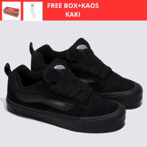 SEPATU VANS KNU SKOOL HITAM PUTIH PREMIUM TERBARU BERKUALITAS DENGAN SOL KARET GUM DT