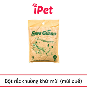 Bột Vi Sinh Khử Mùi Chuồng Trại Cát Mèo Bột Safe Guard Hương Quế Gói 50g - iPet Shop