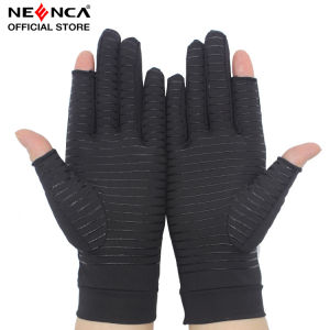 NEENCA Copper Compression Gloves for Women Men Wrist Reinforcement Fingerless Arthritis Compression Gloves for Relieving Carpal Tunnel Aches Rheumatoid Pains Joint Swell