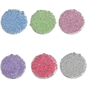100Pcs 8mm Glass Beads with Hole Colored Craft Beads Round Clear Glass Beads For Necklace Bracelets Making
