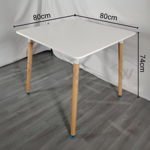 WFURNITURE Outdoor Table Outdoor Chair /Garden Coffee Table Balcony/ Indoor PP round Table PP Chair/Waterproof Meja Kopi