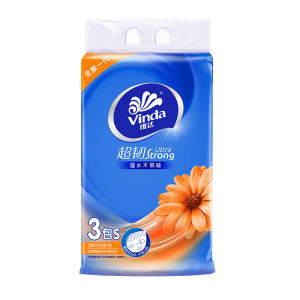 Vinda Facial Tissue 3 ply Ultra Strong and Soft 150 sheets(3PCs/Pack)