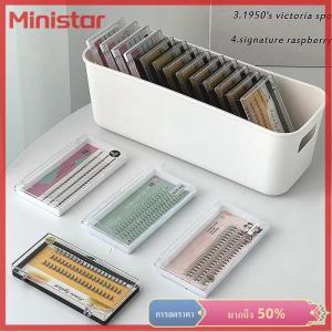Ministar กล่องเก็บขนตาแต่งหน้ากล่องเก็บขนตาปลอมที่ใส่กาวพาเลทสำหรับต่อขนตา