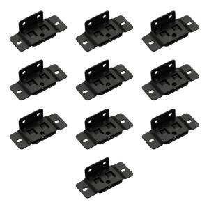 10pcs Right Angles Metal Brackets Strong Rusts Proof Finish Iron L Brackets Simple Installs for Cabinet Assembly