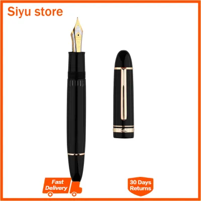 MAJOHN End Craftsman P141 Pen Metal Copper Piston Ink Blot No. 8 40 Two-color Nib Light Resin Pen Body