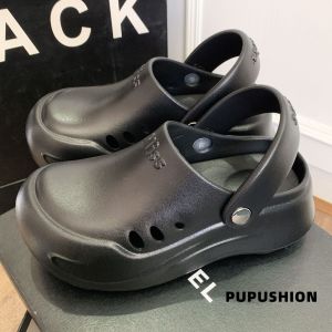 Free Shipping New Thick-Soled Closed-Toe Sandals For Women Perfect For Summer Wear Fashionable And Versatile High-Quality Non-Slip Breathable And In A Korean Style Suitable For Commuting